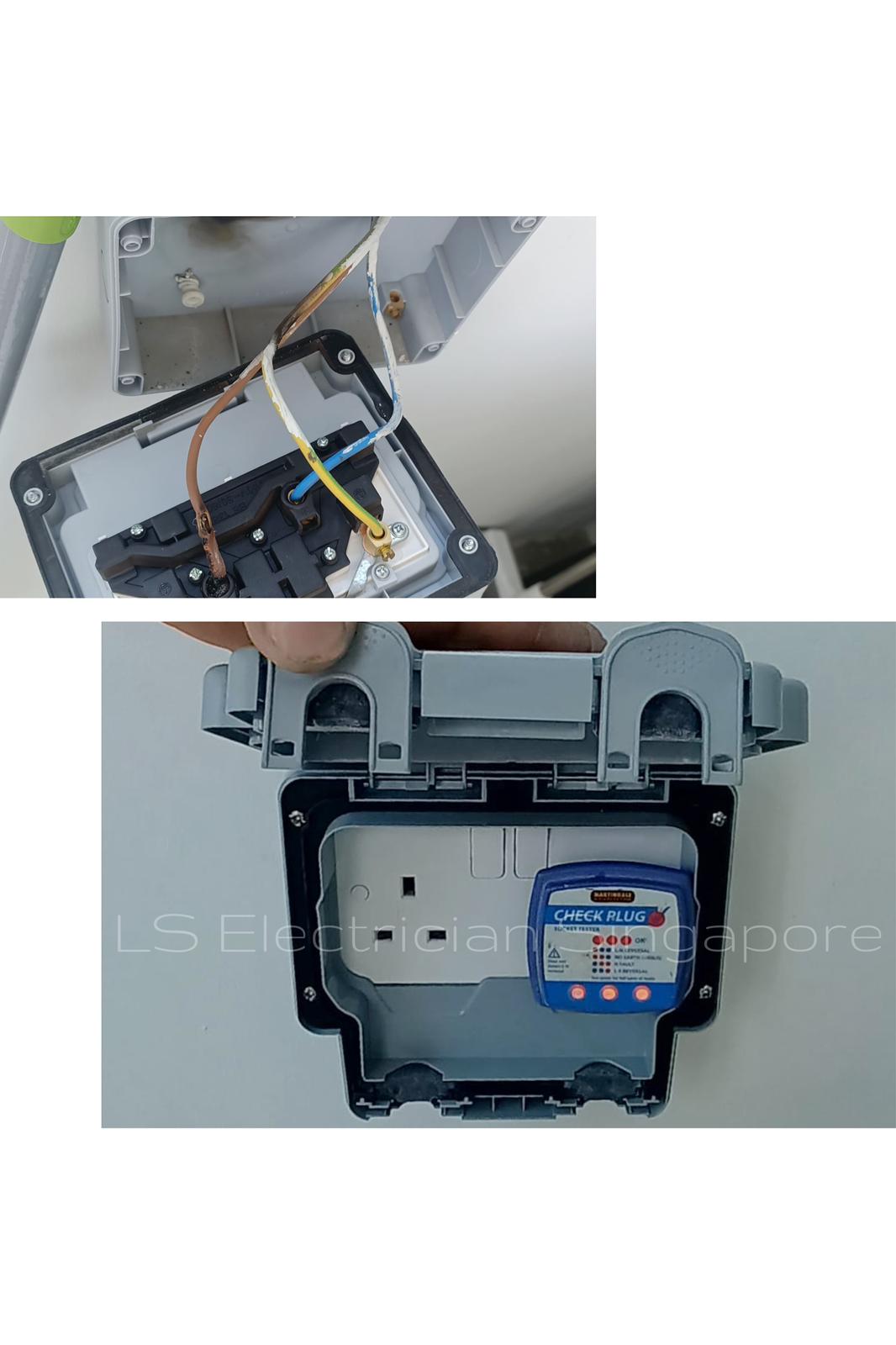 Supply And Replace 2x13A Waterproof Socket Supply And Replace 2x13A Waterproof Socket