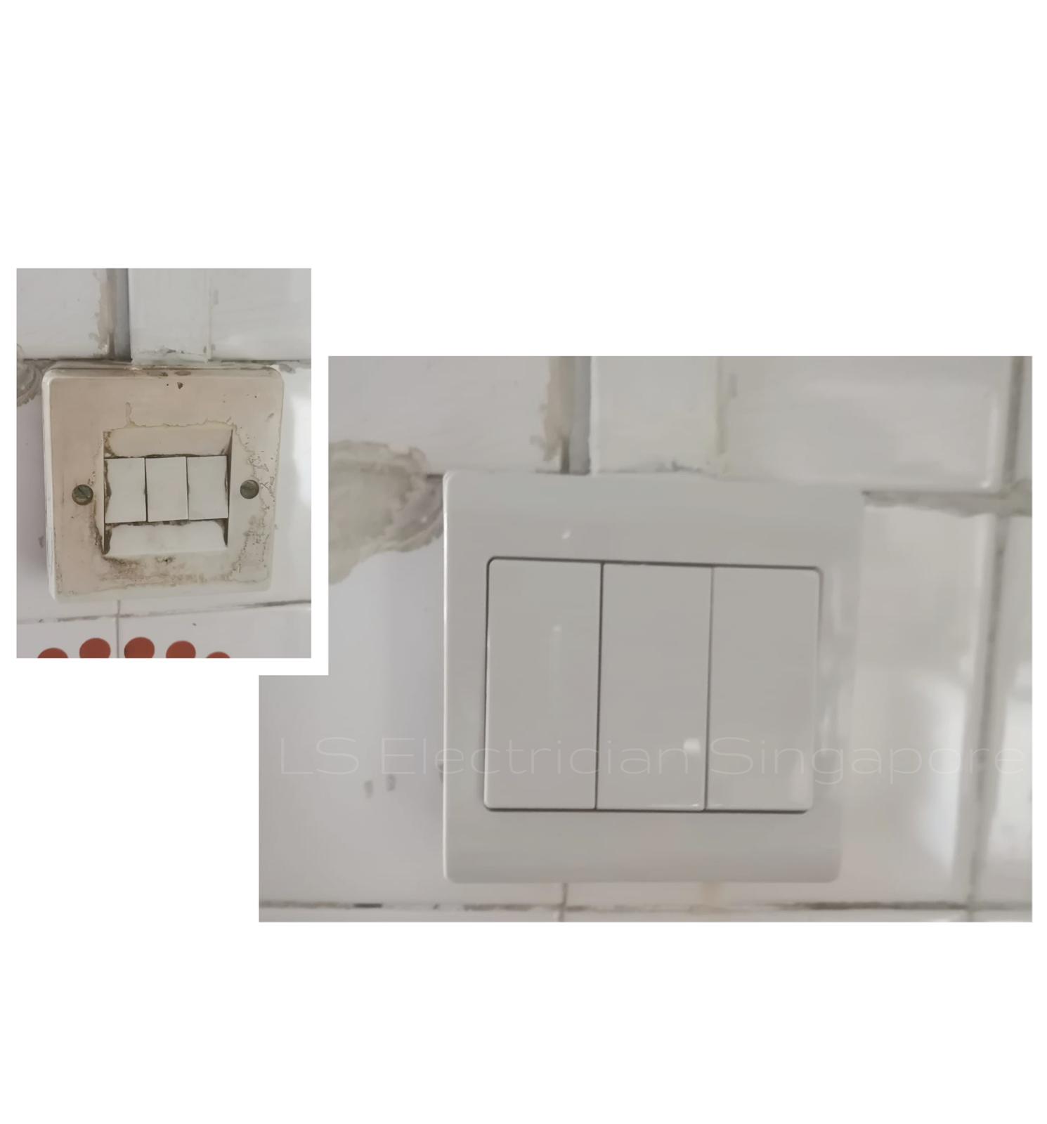 Supply And Replace 3 Gang Switch